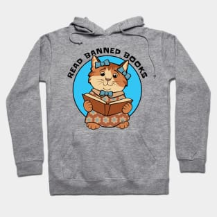 Read Banned Books Cute Kitten Hoodie